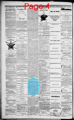 Page thumbnail for The Dallas Daily Herald