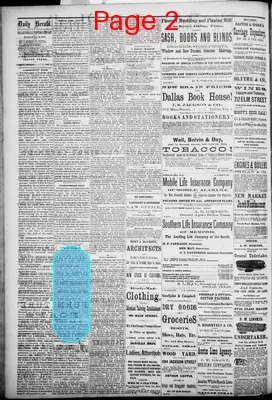Page thumbnail for The Dallas Daily Herald