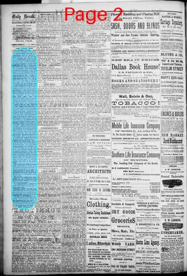 Page thumbnail for The Dallas Daily Herald