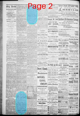 Page thumbnail for The Dallas Daily Herald