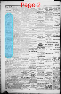 Page thumbnail for The Dallas Daily Herald