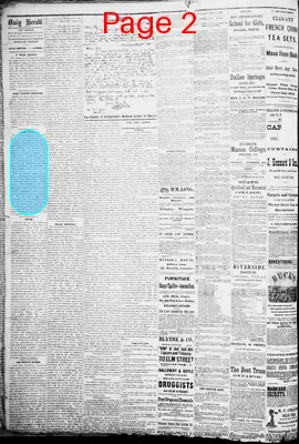 Page thumbnail for The Dallas Daily Herald