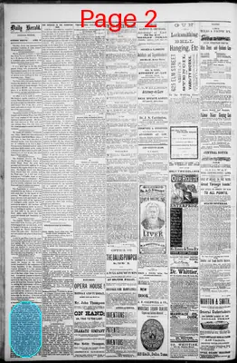 Page thumbnail for The Dallas Daily Herald