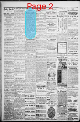 Page thumbnail for The Dallas Daily Herald
