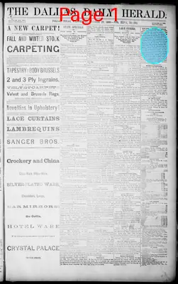 Page thumbnail for The Dallas Daily Herald