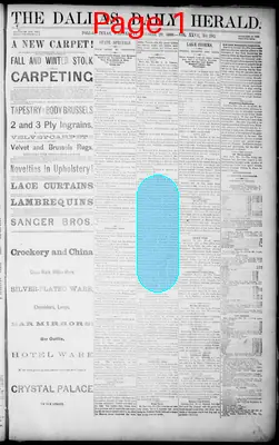 Page thumbnail for The Dallas Daily Herald