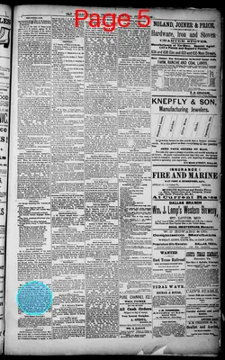 Page thumbnail for The Dallas Daily Herald