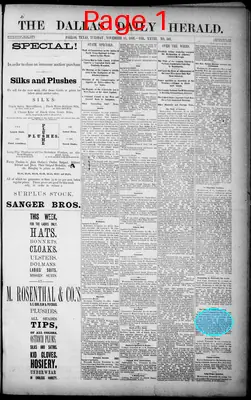 Page thumbnail for The Dallas Daily Herald