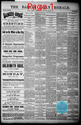 Page thumbnail for The Dallas Daily Herald