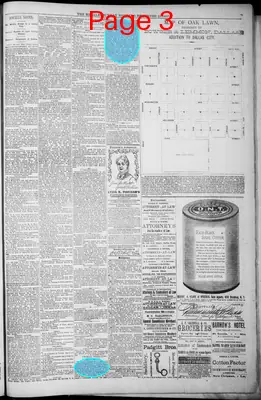 Page thumbnail for The Dallas Daily Herald