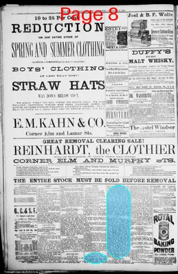 Page thumbnail for The Dallas Daily Herald