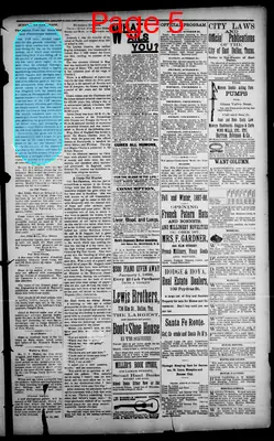 Page thumbnail for The Dallas Daily Herald