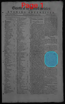 Page thumbnail for Gazette Of The United States & Evening Advertiser