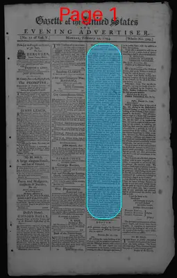 Page thumbnail for Gazette Of The United States & Evening Advertiser