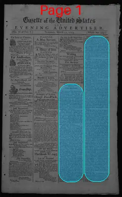 Page thumbnail for Gazette Of The United States & Evening Advertiser