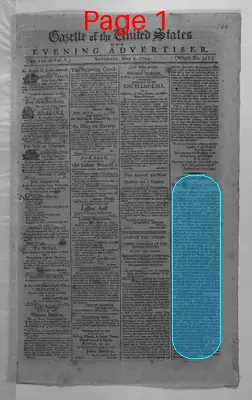 Page thumbnail for Gazette Of The United States & Evening Advertiser