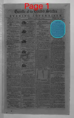 Page thumbnail for Gazette Of The United States & Evening Advertiser