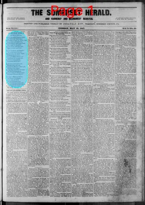 Page thumbnail for The Somerset Herald And Farmers' And Mechanics' Register