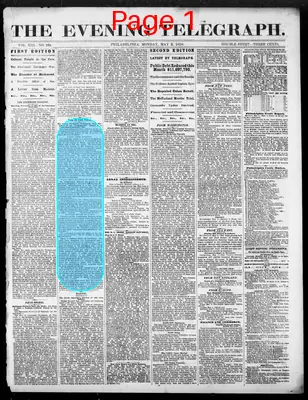 Page thumbnail for The Evening Telegraph