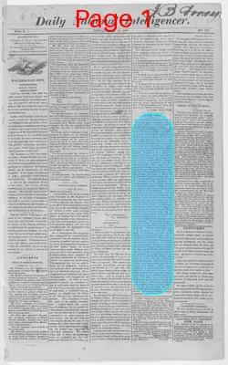 Page thumbnail for Daily National Intelligencer