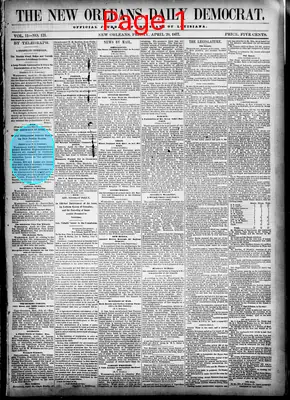 Page thumbnail for The New Orleans Daily Democrat