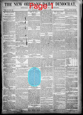 Page thumbnail for The New Orleans Daily Democrat