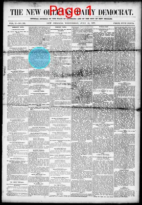 Page thumbnail for The New Orleans Daily Democrat