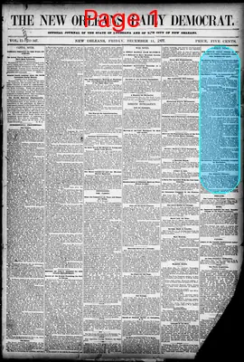 Page thumbnail for The New Orleans Daily Democrat