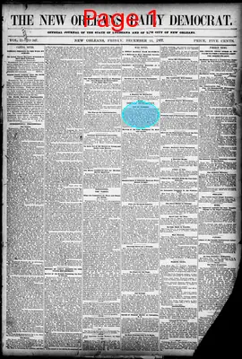 Page thumbnail for The New Orleans Daily Democrat