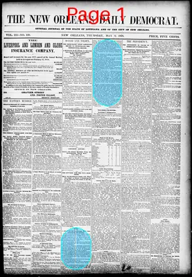 Page thumbnail for The New Orleans Daily Democrat