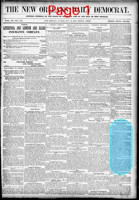 Page thumbnail for The New Orleans Daily Democrat