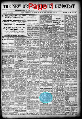 Page thumbnail for The New Orleans Daily Democrat