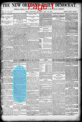 Page thumbnail for The New Orleans Daily Democrat