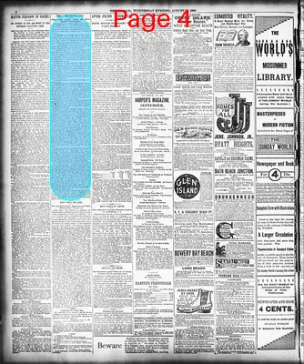 Page thumbnail for The Evening World