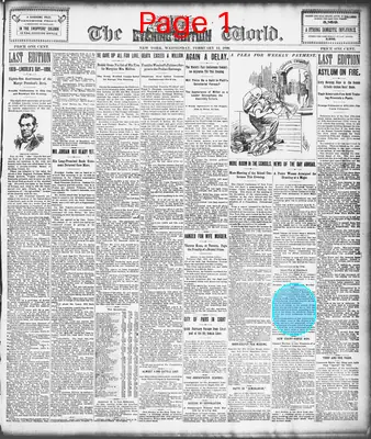 Page thumbnail for The Evening World