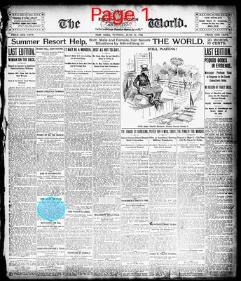 Page thumbnail for The Evening World