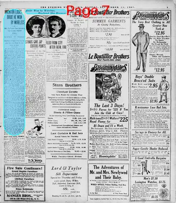 Page thumbnail for The Evening World