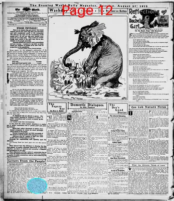 Page thumbnail for The Evening World