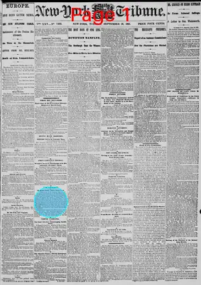 Page thumbnail for New York Daily Tribune