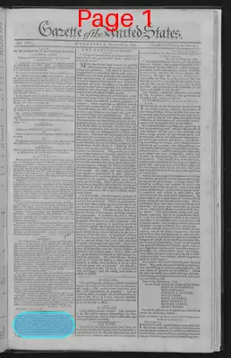 Page thumbnail for Gazette Of The United States