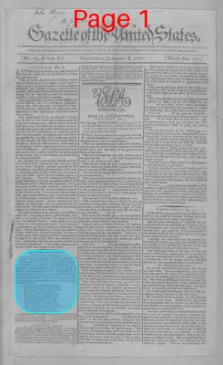 Page thumbnail for Gazette Of The United States