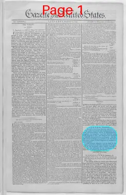 Page thumbnail for Gazette Of The United States