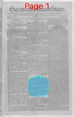 Page thumbnail for Gazette Of The United States