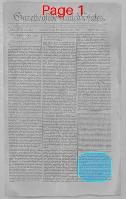 Page thumbnail for Gazette Of The United States