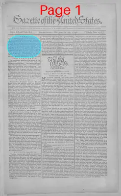 Page thumbnail for Gazette Of The United States