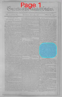 Page thumbnail for Gazette Of The United States