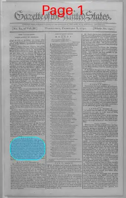 Page thumbnail for Gazette Of The United States