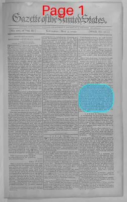 Page thumbnail for Gazette Of The United States