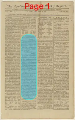 Page thumbnail for The New York Journal, And Weekly Register