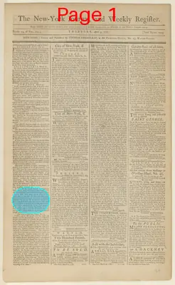Page thumbnail for The New York Journal, And Weekly Register